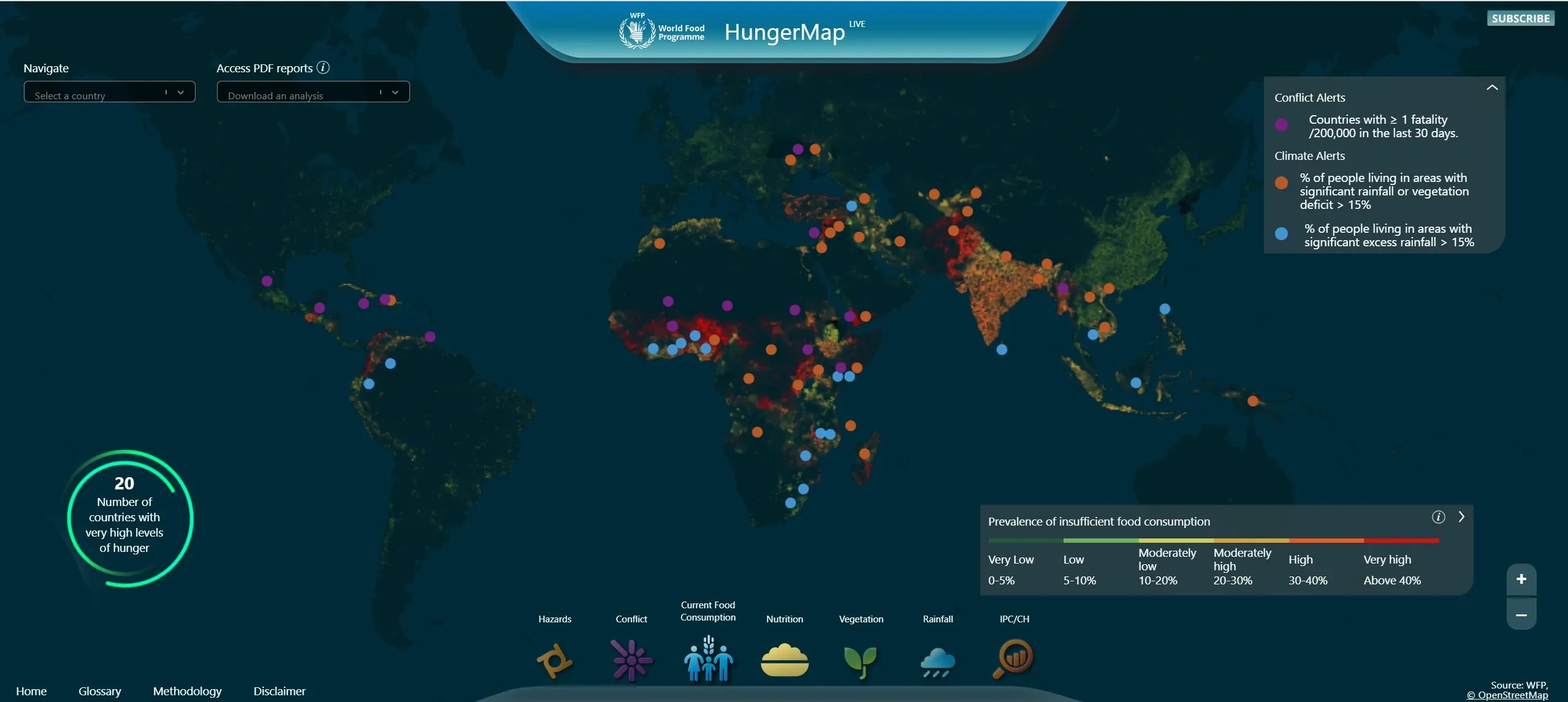 Global Hunger Map